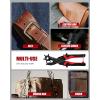 image:imageKingTool Leather Hole Punch Set Super Heavy Duty Rotary Puncher Multi Hole Sizes Maker Tool2 in 1 Professional Leather Hole Punch
