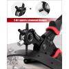 image:imageKingTool Leather Hole Punch Set Super Heavy Duty Rotary Puncher Multi Hole Sizes Maker Tool2 in 1 Professional Leather Hole Punch