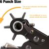 image:imageKingTool Leather Hole Punch Set Super Heavy Duty Rotary Puncher Multi Hole Sizes Maker ToolOrange  Desktop Leather Hole Punch Set