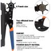 image:imageKingTool Leather Hole Punch Set Super Heavy Duty Rotary Puncher Multi Hole Sizes Maker ToolOrange  Desktop Leather Hole Punch Set