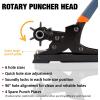 image:imageKingTool Leather Hole Punch Set Super Heavy Duty Rotary Puncher Multi Hole Sizes Maker ToolOrange  Desktop Leather Hole Punch Set