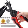 image:imageKingTool Leather Hole Punch Set Super Heavy Duty Rotary Puncher Multi Hole Sizes Maker Tool2 in 1 Professional Leather Hole Punch