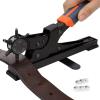 image:imageKingTool Leather Hole Punch Set Super Heavy Duty Rotary Puncher Multi Hole Sizes Maker ToolOrange  Desktop Leather Hole Punch Set