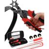 Red - Professional Leather Hole Punch Set
