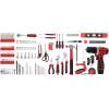 image:imageKingTool 276Piece Tool Set Kit  Tool kit with 12V Cordless Power Drill Driver Toolbox Storage Case with Drawer Drill Set Perfect for Homeowner Diyer Handyman276 Pieces