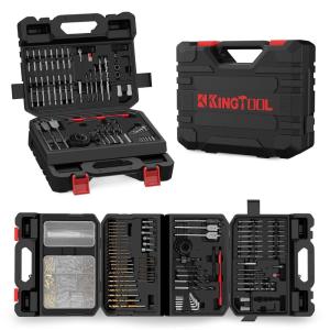 image:imageKingTool Drill Bit Set  418 PCS Drill Bits Drill Set amp Drill Bit for Wood Metal Masonry Cement Screwdriver Bit Set Combo Kit Perfect for DIY Projects and Home Repairs