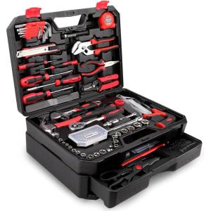 image:imageKingTool Home Repair Tool Kit  149 Pieces Basic Home Repair Tool Set General Mechanic Tool Set General Household Tool Kit with Plastic Toolbox Perfect for Homeowner Office amp College Repairs325Pieces
