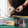 image:image386 pcs Advanced Leather Sewing Tools and Supplies with Carrying Organizer Cutting Mat Stamping Tools Needles Snaps and Rivets Kit Perfect for Stitching Punching Cutting Sewing Leather Craft Making