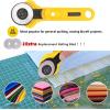 image:image78 Pcs Rotary Cutter Set  KingTool 45mm Cutter Kit with A3 Cutting Mat Fabric Scissors 3 Replacement Blades Quilting Rulers Sewing Clips Sewing Pins  Perfect for CraftingQuiltingSewing78Pcs With Scissors