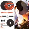 image:imageKingTool 27pcs Angle Grinder Wheel Set Grinder Disc Set Includes 20pcs Cutting Wheel 5pcs Grinding Wheel 2pcs Flap Discs with 412 Diameter and 78 Arbor for Steel and Stainless Cutting Grinding