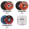 image:imageKingTool 27pcs Angle Grinder Wheel Set Grinder Disc Set Includes 20pcs Cutting Wheel 5pcs Grinding Wheel 2pcs Flap Discs with 412 Diameter and 78 Arbor for Steel and Stainless Cutting Grinding