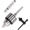 image:imageKingTool 4 Pcs Drill Chuck Set  12Inch Drill Chuck with Chuck Key with 1 JT33MT1 and 2 JT33MT2 Morse Taper Arbor