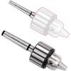 image:imageKingTool 4 Pcs Drill Chuck Set  12Inch Drill Chuck with Chuck Key with 1 JT33MT1 and 2 JT33MT2 Morse Taper Arbor