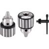 image:imageKingTool 4 Pcs Drill Chuck Set  12Inch Drill Chuck with Chuck Key with 1 JT33MT1 and 2 JT33MT2 Morse Taper Arbor