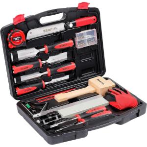 image:imageKingTool 87 Pc Advanced Wood Chisel Set with Storage Case Including Superior Chisels  HeatTreated CrV Alloy Blades Premium Chisel Set for Carpentry Craftsman